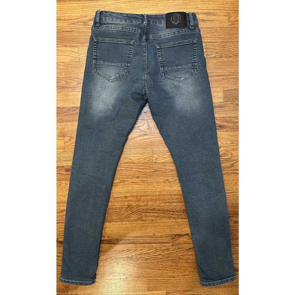 Vintage Genes Black Jeans Blue Skinny Fit 32x32 - Picture 7 of 8